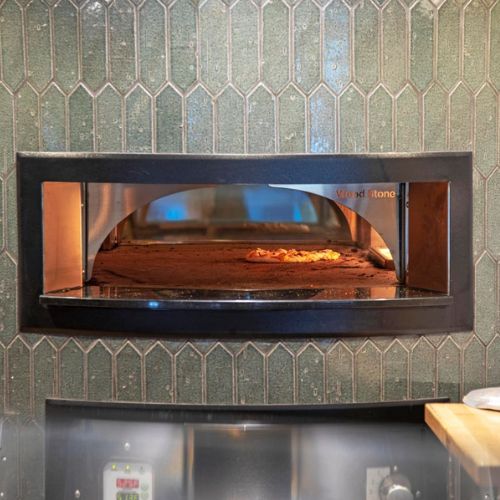 Tile fireplace surround